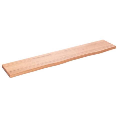 vidaXL Ripiano Muro Marrone Chiaro 100x20x2cm Massello Rovere Trattato
