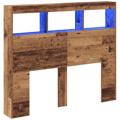 vidaXL Testiera Legno vecchio 120 x 17 x 102 cm Legno multistrato