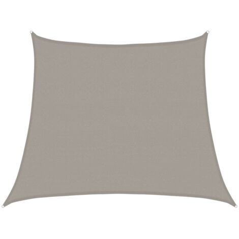 vidaXL Vela Parasole 160 g/m² Trapezio Grigio Chiaro 3/4x3 m in HDPE