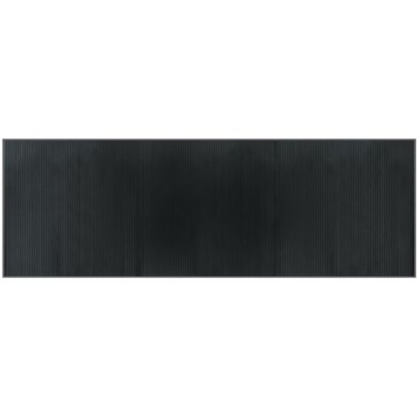 vidaXL Tappeto Rettangolare Grigio 100x300 cm in Bambù