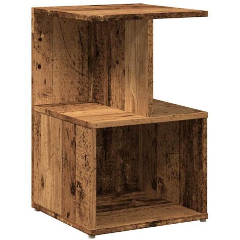vidaXL Comodino Legno Vecchio 35x35x55 cm in Legno Multistrato