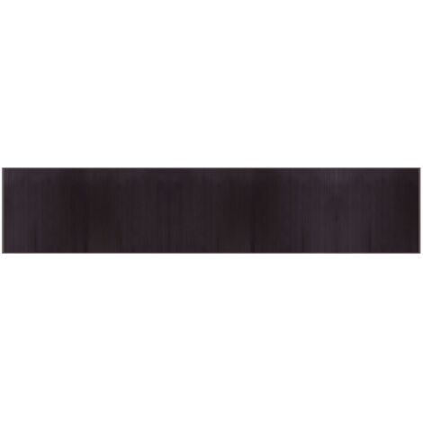vidaXL Tappeto Rettangolare Marrone Scuro 100x1000 cm in Bambù