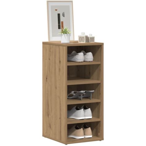 vidaXL Scarpiere 2 pz Rovere Artigianale 32x35x70 cm in Truciolato