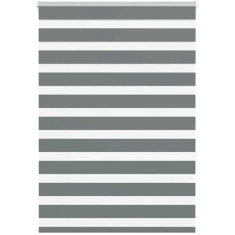 vidaXL Tenda a Rullo Zebra Larghezza Tessuto 100,9 cm Poliestere