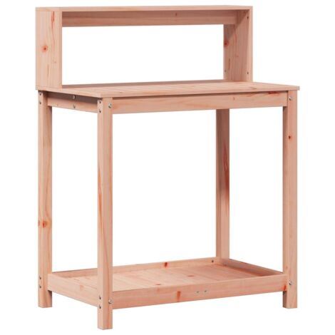 vidaXL Tavolo Invaso con Ripiani 82,5x50x109,5 cm Massello Douglas