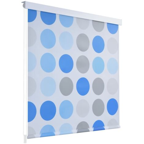 vidaXL Tenda a Rullo per Doccia 80x240 cm con Motivo a Cerchi
