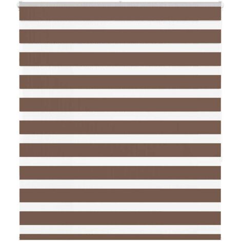 vidaXL Tenda a Rullo Zebra Larghezza Tessuto 115,9 cm Poliestere