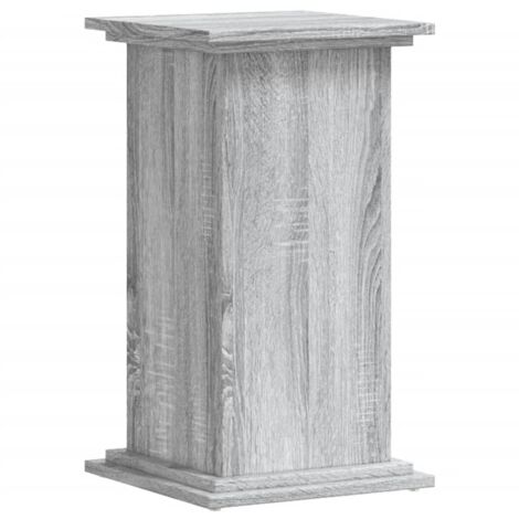 vidaXL Supporto per Piante Grigio Sonoma 33x33x60 cm Legno Multistrato