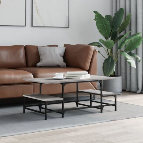 vidaXL Tavolino Salotto Grigio Sonoma 100x50,5x40 cm Legno Multistrato