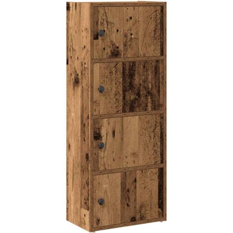 vidaXL Libreria Legno Vecchio 40x24x102 cm in Legno Multistrato