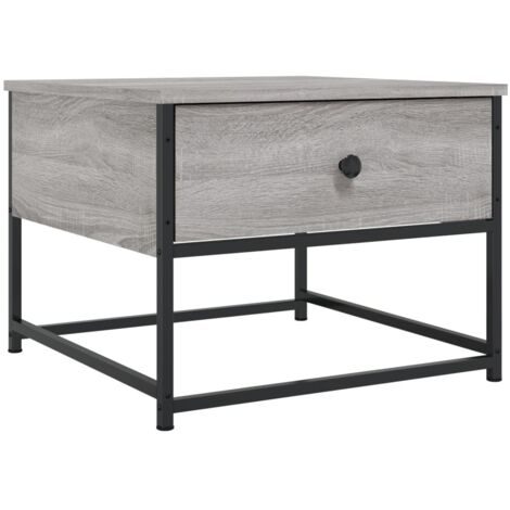 vidaXL Tavolino da Salotto Grigio Sonoma 51x51x40 cm Legno Multistrato
