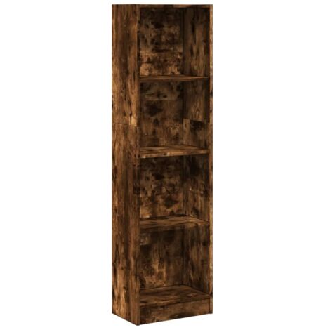 vidaXL Libreria Rovere Fumo 40x24x143 cm in Truciolato