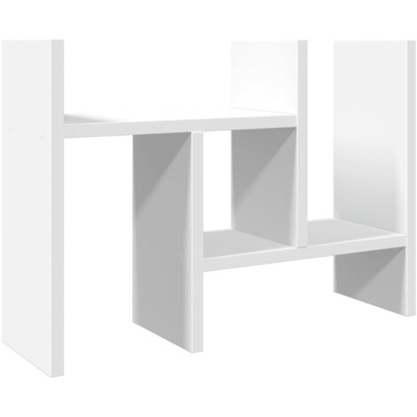 vidaXL Organizer Scrivania Bianco 34,5x15,5x35,5 cm Legno Multistrato