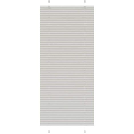 vidaXL Tenda Plissettata Grigio Chiaro 90x200 cm Larghezza Tessuto