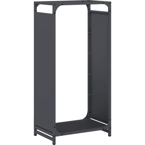 vidaXL Rastrelliera per Legna da Ardere Antracite 44x28x90 cm