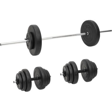 Set Bilanciere e Manubri con Dischi 60 kg vidaXL 364635