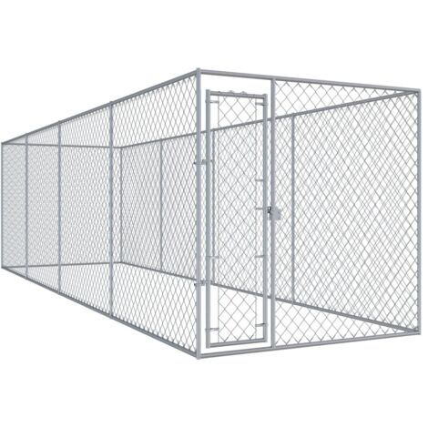 vidaXL Recinzione per Cani da Esterno 760x192x185 cm