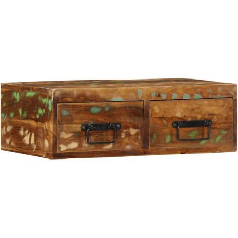 vidaXL Mobile TV a Parete 60x30x19 cm in Legno Massello di Recupero (1/5)