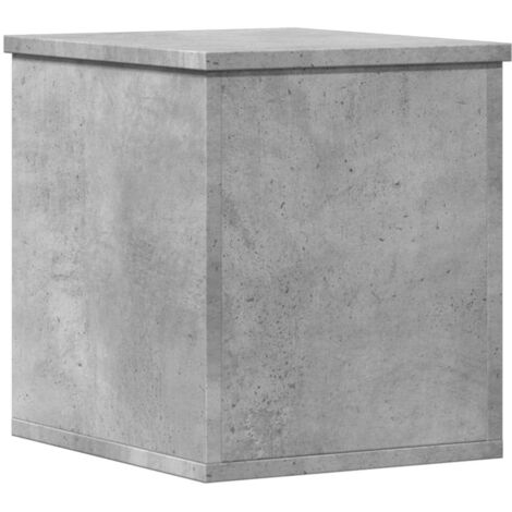 vidaXL Contenitore Portaoggetti Grigio Cemento 30x35x35cm Truciolato
