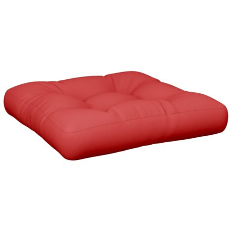 vidaXL Cuscino per Pallet Rosso 58x58x10 cm in Tessuto