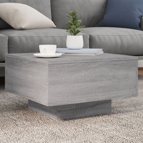 vidaXL Tavolino da Salotto Grigio Sonoma 55x55x31 cm Legno Multistrato