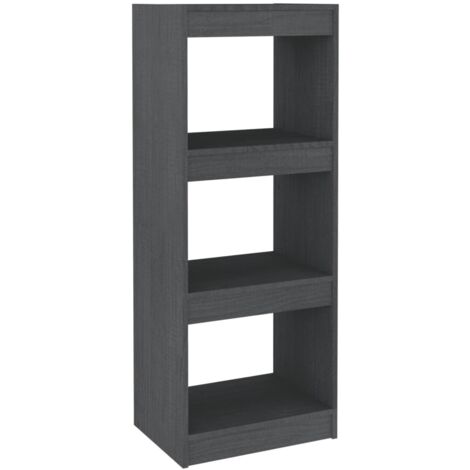 vidaXL Libreria/Divisorio Grigio 40x30x103,5 cm Legno Massello di Pino