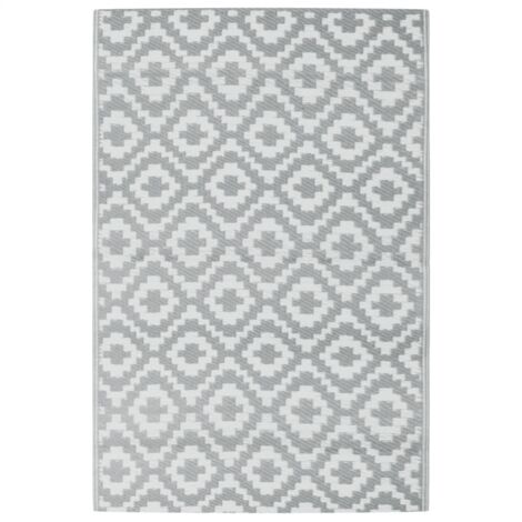 vidaXL Tappeto da Esterni ARAKIL Grigio 120x180 cm in PP (1/5)