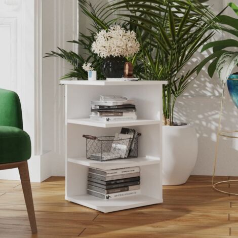 vidaXL Credenza Bianca 35x35x55 cm in Legno Multistrato