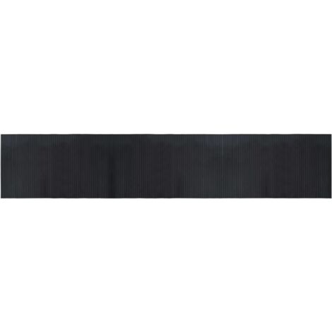 vidaXL Tappeto Rettangolare Nero 60x300 cm in Bambù