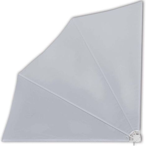 vidaXL Tenda Laterale per Balcone Pieghevole Grigia 140x140 cm