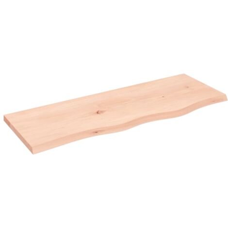 vidaXL Ripiano a Parete 80x30x2 cm Legno Massello Rovere Non Trattato