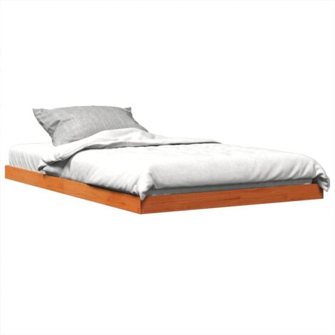 vidaXL Giroletto Marrone Cera 120x190 cm in Legno Massello di Pino