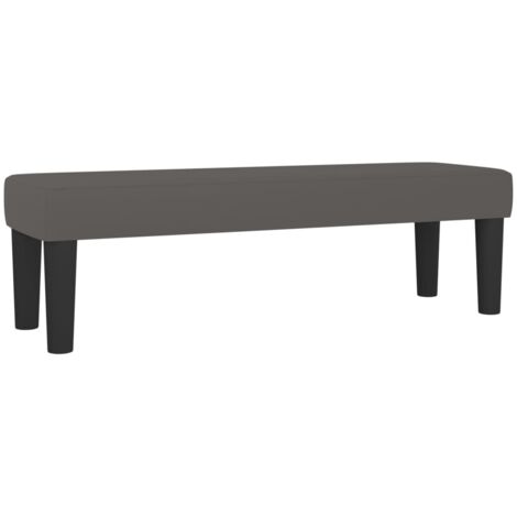 vidaXL Panca Grigia 100x30x30 cm in Similpelle
