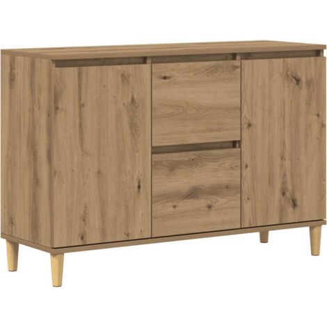 vidaXL Credenza Rovere Artigianale 102x35x70 cm in Legno Multistrato