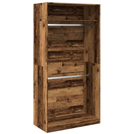vidaXL Armadio Legno Antico 100x50x200 cm in Legno Multistrato