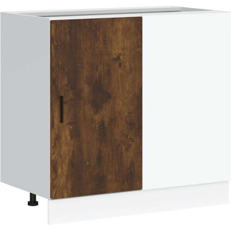 vidaXL Mobile Base Lavello “Lyon” Rovere Fumo in Legno Multistrato