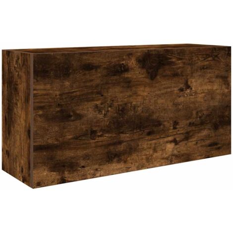 vidaXL Mobile da Bagno a Parete Rovere Fumo 80x25x40 cm in Truciolato