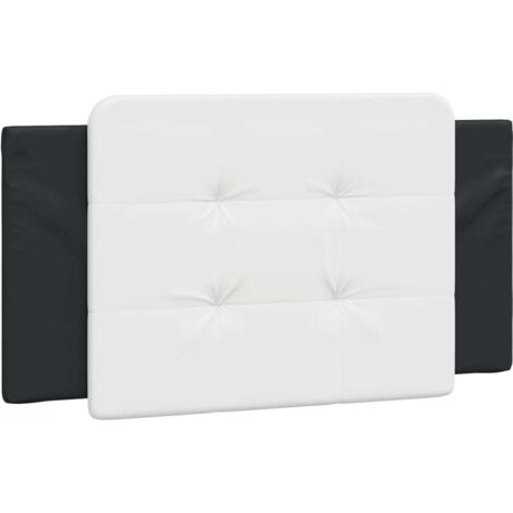 vidaXL Cuscino Testiera Zadar Nero e Bianco 100 cm in Similpelle