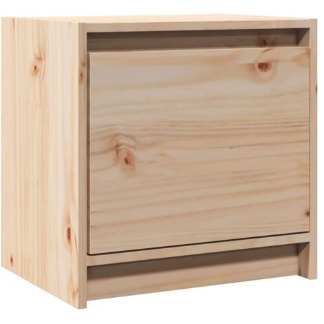 vidaXL Comodino 40x30,5x40 cm in Legno Massello di Pino