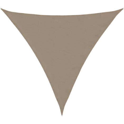 vidaXL Parasole a Vela Oxford Triangolare 4x4x4 m Grigio Talpa