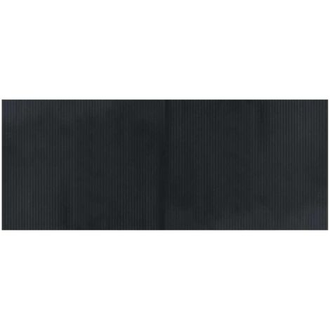 vidaXL Tappeto Rettangolare Nero 80x200 cm in Bambù