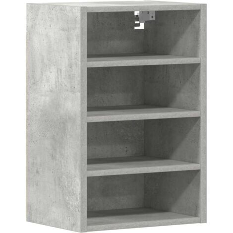 vidaXL Mobile Pensile Grigio Cemento 40x29,5x60 cm Legno Multistrato