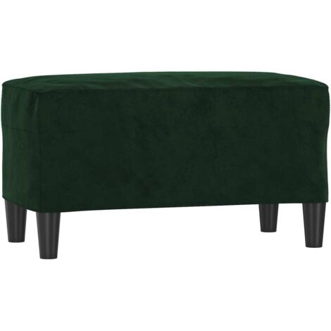 vidaXL Panca Verde Scuro 70x35x41 cm in Velluto