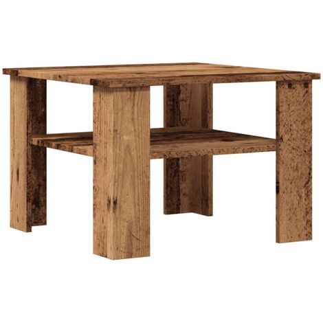 vidaXL Tavolino da Salotto Legno Vecchio 60x60x42 cm Legno Multistrato (1/5)