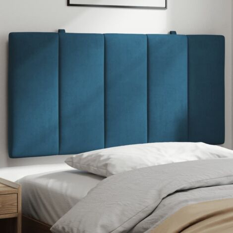 vidaXL Cuscino Testiera Hanko Blu 100 cm in Velluto