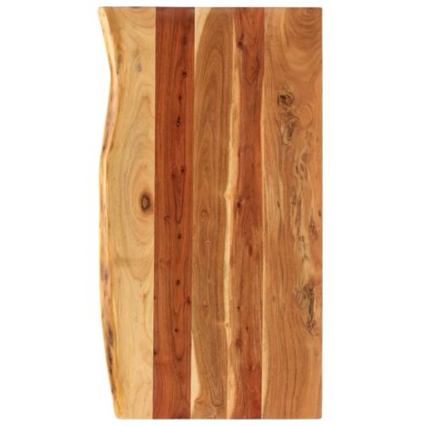 vidaXL Piano per Vanità Bagno in Massello di Acacia 100x52x3,8 cm