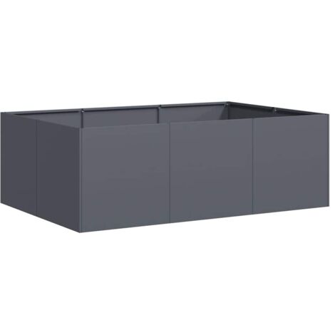 vidaXL Fioriera Antracite 120x80x40 cm in Acciaio