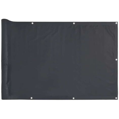 vidaXL Paravento da Balcone Antracite 400x120 cm in PVC