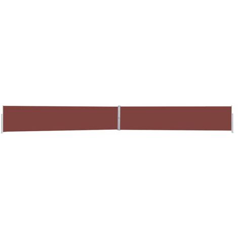vidaXL Tenda Laterale Retrattile per Patio 170x1200 cm Marrone