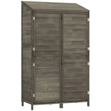 vidaXL Capanno Giardino Antracite 102x52x174,5 cm Legno Massello Abete